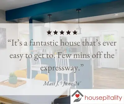 a picture of a living room with a house at Housepitality - The Lilley Pad - Near Downtown in Columbus